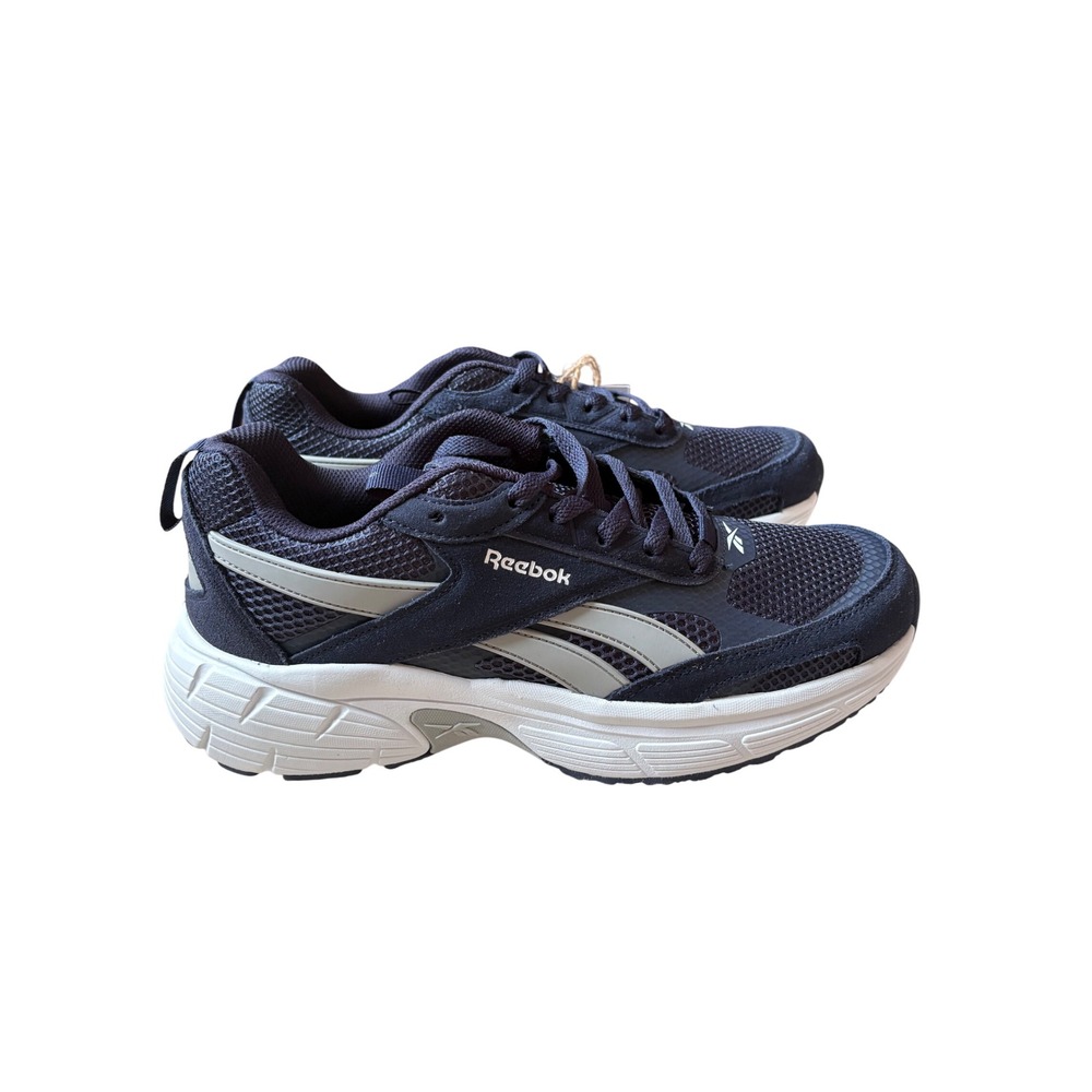 Reebok Chaos Mens Running Shoes Navy Blue Grey White AR30303M-DSW Size 10 NEW